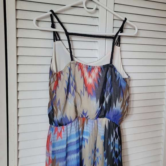 XHILARATION High Low Printed Dress, Size M - Picture 8 of 9